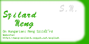 szilard meng business card